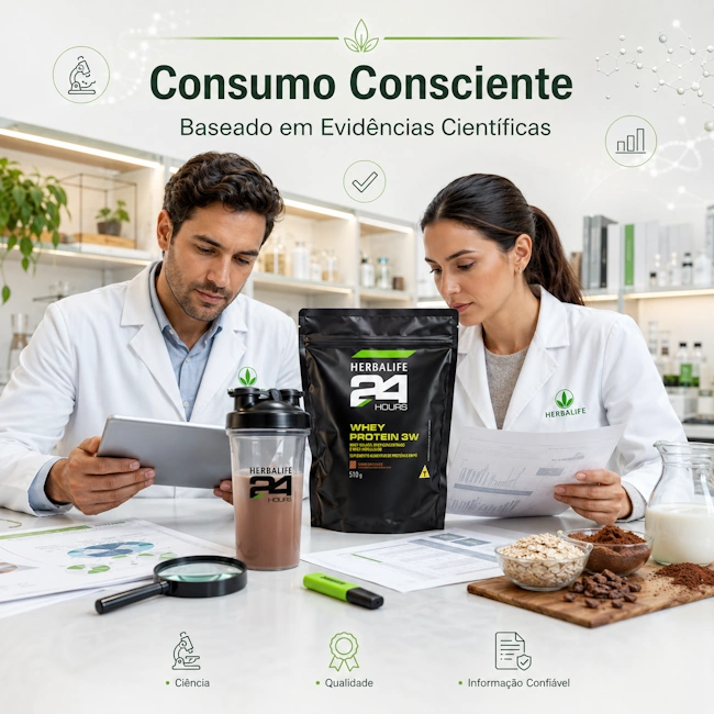 Infográfico Mitos e Verdades sobre Whey Protein comparando mitos da nutrição e fatos comprovados pela ciência