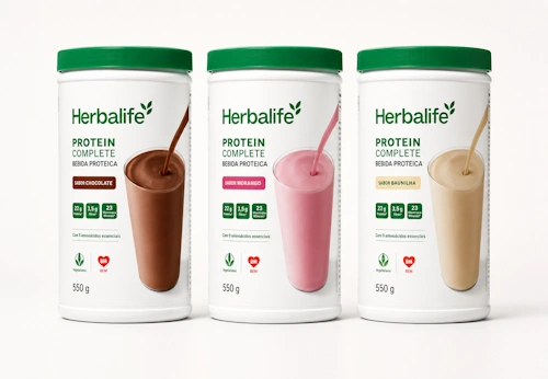 Embalagem oficial do Protein Complete Herbalife Chocolate 550g