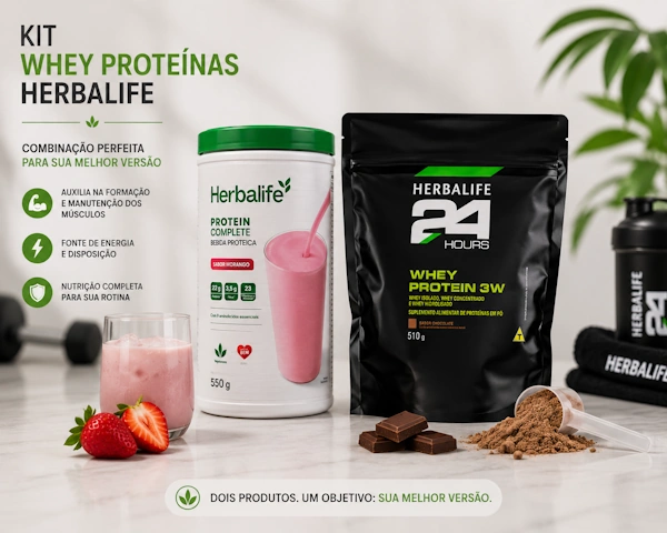 Suplementos Whey Proteínas Herbalife e Protein Complete